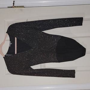 Black glitter bodysuit